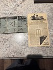 Vtg Ephemera 2 Pieces 1920s 1930s Advertisement 