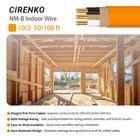 10 2 Nm-b Cable 50ft W ground Solid Copper 600v Ul Listed Orange Jacket