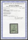 Sg O1 Kuwait 1923-24    a Light Green With Overprint Inverted  Unmounted Mint   