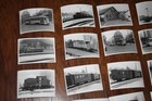 Original Lot Of 40  Vintage Railroad Train Tram Photos Europe Fan Trip 1966