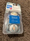 Mam Silicone Pacifier 2-pck W sterilizing Case 0-6 months     Blue Elephant Whale