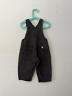 Vintage 90s Guess Kids Overalls 3 Years Baggy Black Wash Denim Fits 2t 3t