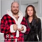 Ross Michaels Mens Robe Hooded Plush Big And Tall - Long Fleece Spa Bath Robe   