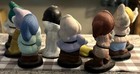 Rare Vintage Snow White And Seven Dwarfs Handpainted Cement Outdoor Statues