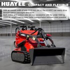 Huayee Free Shiping Crawler Mini Skid Steer Loader With Epa 23hp Engine In Usa