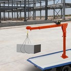 Truck-mounted Crane Hoist Electric Winch Pickup Truck Jib Cranes 500kg 1100lbs