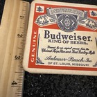 Budweiser King Of Beers Cardboard Coasters Lot Of 24 Vintage Bar Tavern 2 Sided