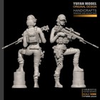 1 35 Resin Figure Model Fantasy Female Sniper Unassembled Unpainted