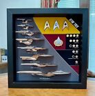 Ship   Combadge Display Shadow Box Star Trek  Enterprise  Large  fan Made   W  G