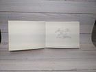 1958 Vintage Filled In Wedding Guest Book  2 Printed Invitations  1 Napkin