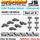 6 Or 12 Trailer Hitches - Universal - Hot Wheels   Matchbox  1 64 Hitch Glue-on