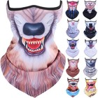 Neck Gaiter 3d Animal Balaclava Half Face Mask For Halloween Motorcycle Riding