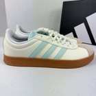 New Adidas Cream Vl Court Base Shoes Footwear  Women   s White Blue Ji1767