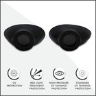 Super Sunnies Slim Flex Uv Eye Protection  Tanning Goggles Black 4 Pairs W  Case
