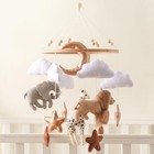 Baby Crib Mobile Boho Nursery Decor Hanging Mobile Boys Girls Bassinet