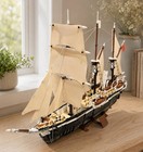 Sailing Ship Large Model Building Block Set Approx  3011 Pcs Generic No Box