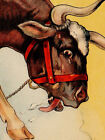 1930s Cowgirl Steer Bronc Rodeo Rider Mcdermits Grove Vintage Poster - 16x24