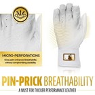 Franklin Infinite Powerstrap Batting Gloves White gold Youth Or Adult Mlb Style