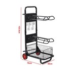 Rolling Saddle Rack Portable Saddle Stand With Wheels Heavy Duty Horse Present