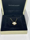 Van Cleef   Arpels Alhambra Necklace White Stone Gold W  Certificate   Bag