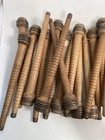 Wood Bobbins Spools Wooden Industrial Style Spindles 8 75  Wooden Quills Lot-30 