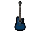 Used Ibanez Pf15ece Pf Series Dreadnought A e Guitar - Blue