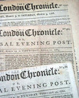 Five 18th Century London England Pre Revolutionary War Era 1758-1768 Newspapers