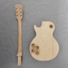 Diy Electric Lp Guitar Kits Solid Mahogany Body Neck Flame Maple Veneer Set Neck