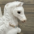 1992 Windstone Edition Pena Pegasus Flying Horse Figurine With Necklace