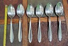     Lot Of 6 Vtg To Antique Euorpean Silverplated B Logo Table Serving Spoons     