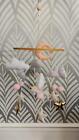 Baby Crib Mobile Unicorn Cloud Moon Stars Nursery D  cor Pink Gold White