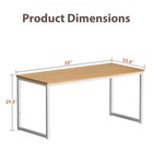 55  Computer Writing Desk Study Office Desk Corner Table Sturdy Table Natural