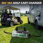 36v 18a Golf Cart Battery Charger Direct Fit Club Car Yamaha Ip67 Crowsfoot Plug