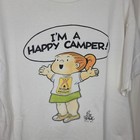 Vintage Dolly Family Circle T Shirt L White Im A Happy Camper Koa Camping Sherry