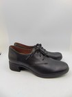 Dansko Louise Black Leather Lace Up Block Heel Comfort Shoes Size Eu 37