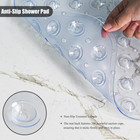 Extra Long Non Slip Bathtub Mat - 40 X 16 Inch Machine Washable Tub Mats