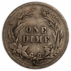 1901s Barber Dime 10c Raw