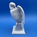 Rosenthal Germany Blanc De Chine Porcelain Figurine Of Parakeet Bird Preening