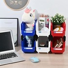 Wall Mounted Hanging Bins Plastic Stackable Storage Bins Parts Storage Organizer