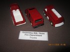 Tootsietoy  26  Three Fire Department Trucks  Please Read Listing  No Returns