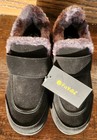 Fitville Womens Wide Orthopedic Slippers Slip-on Diabetic Shoes Out indoor 10 5w