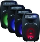 Proreck Party 15 2000w 15  Powered Dj Pa Speaker System Bluetooth usb sd led