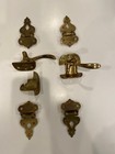 Lacquered Solid Brass Ice Box Handles - Reproduction Of Vintage Style