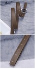 Women Skinny Pu Leather Belt Narrow Waist Belt For Dress Jeans Fashion