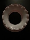 Vintage Pink Satin Cased Glass 6 5  Fitter Hurricane Student Oil Lamp Shade Gwtw