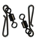 50pcs Ball Bearing Fishing Rolling Swivel Interlock Fast Lock Snap Fishing Clip