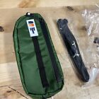 Oso Supply Waxed Canvas Bike Frame Bag Waterproof Zippers Dual Storage Green New