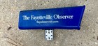 Vintage Fayetteville N c  Observer Newspaper Plastic Tube Delivery Box W brkt 