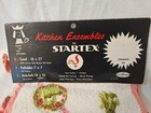 Newold Stock Vintage Startex 3 Pc Kitchen Ensembles Towel Potholder Dishrag 1960