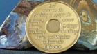 Alcoholics Anonymous Aa 28 Year Bronze Medallion Coin Chip Token Sober